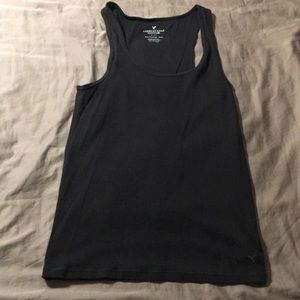 American Eagle plain black boyfriend tank